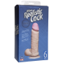 Фаллоимитатор Doc Johnson The Realistic Cock 6 inch White — ULTRASKYN, Vack-U-Lock, диаметр 4,3 см