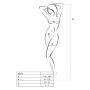Бодістокінг Passion BS071 black, комбінезон на бретелях