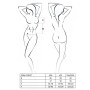 Корсет с декольте Passion ERZA CORSET XXL/XXXL, black, пажи, трусики, полупрозрачный