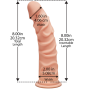 Фаллоимитатор Doc Johnson The D - Ragin D - 8 Inch Without Balls - ULTRASKYN, диаметр 5,1см