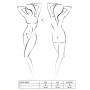 Комплект белья Passion GIANA BIKINI XXL/XXXL, white, полупрозрачные лиф и трусики с бантиками