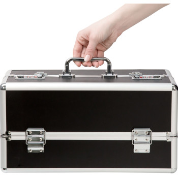 Большой кейс для хранения секс-игрушек BMS Factory Large Lokable Vibrator Case Black, кодовый замок