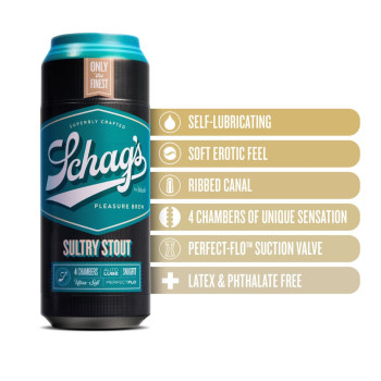 Мастурбатор – банка пива Blush Schag's – Sultry Stout Masturbator – Frosted, самосмазывающийся, вакуум