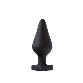 Анальная пробка Blush Temptasia – Fuck Me Anal Plug – Black, основание в виде сердечка