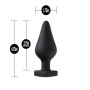 Анальна пробка Blush Temptasia – Fuck Me Anal Plug – Black, основа у вигляді сердечка