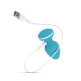 Анальна вібропробка Cala Azul – Blanca Vibrating anal plug, 10 режимів