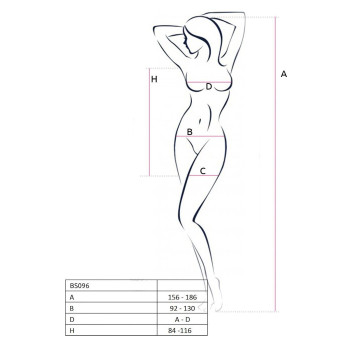 Ажурна мінісукня на тонких бретелях Passion BS096 One Size, white, плетіння на грудях