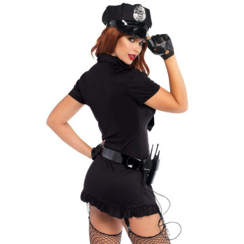 Эротический костюм полицейской Leg Avenue Dirty Cop XS, 6 предметов