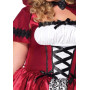 Еротичний костюм Червоної шапочки Leg Avenue Gothic Red Riding Hood 1X–2X, сукня, накидка