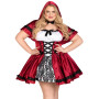 Еротичний костюм Червоної шапочки Leg Avenue Gothic Red Riding Hood 1X–2X, сукня, накидка