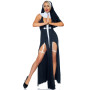 Костюм монашки-грешницы Leg Avenue Sultry Sinner M, платье, головной убор, воротник