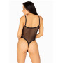 Еротичне боді Leg Avenue Cami bodysuit with thong Black S/M, на бретелях