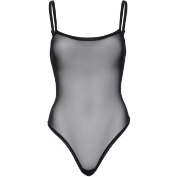 Еротичне боді Leg Avenue Cami bodysuit with thong Black S/M, на бретелях