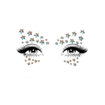 Украшение-звездочки для тела Leg Avenue Celeste face jewels sticker, наклейки, светятся в темноте