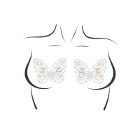 Пестис-метелики з кристалів Leg Avenue Chrysallis nipple sticker, наліпки, світяться у темряві