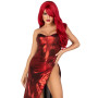 Эротическое платье Leg Avenue Shimmer bodysuit with skirt L