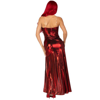 Эротическое платье Leg Avenue Shimmer bodysuit with skirt L