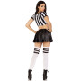 Костюм рефері Leg Avenue Time Out Referee M, кроп-топ спідниця свисток