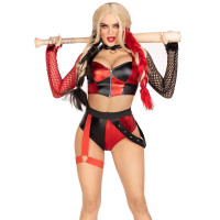 Эротический костюм Leg Avenue Crime Spree Sweetie Costume XS, топ, шорты