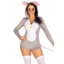 Комбинезон-костюм мышки Leg Avenue Comfy Mouse M, с капюшоном
