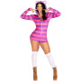 Комбінезон-костюм кішечки Leg Avenue Comfy Cheshire L, з капюшоном