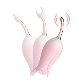 Ультразвуковий вібратор для клітора Otouch Bloom Ultrasonic Clitoris, 2 дод. насадки