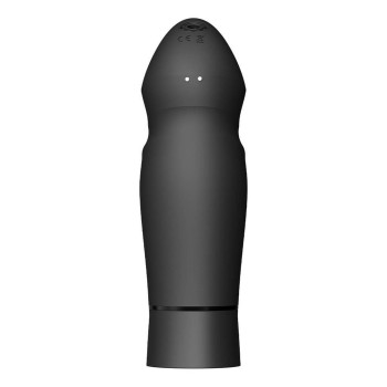Компактная смарт секс-машина Zalo – Sesh Obsidian Black, 2 насадки, пульт ДУ, кристалл Swarovski