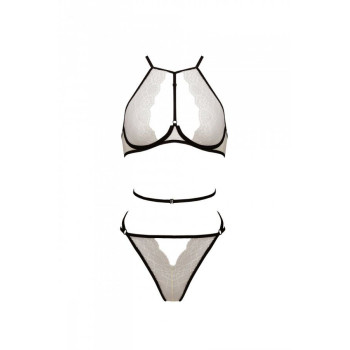 Комплект білизни Passion CHIKA SET, XXL/XXXL, cream, топ, трусики