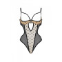 Эротическое боди Passion MARINA BODY, L/XL, beige, с открытыми чашками