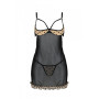 Еротичний пеньюар Passion MARINA CHEMISE, XXL/XXXL, beige
