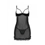 Эротический пеньюар Passion MARINA CHEMISE, S/M, black