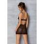 Эротический пеньюар Passion MARINA CHEMISE, S/M, black
