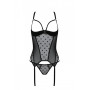 Корсет Passion MARINA CORSET, XXL/XXXL, black, с открытыми чашками