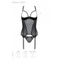 Корсет Passion MARINA CORSET, XXL/XXXL, black, с открытыми чашками