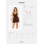Еротичний комплект Obsessive Chemeris babydoll & thong XS/S, пеньюар та стрінги