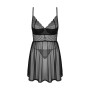 Еротичний комплект Obsessive Chemeris babydoll & thong M/L, пеньюар та стрінги