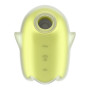Вакуумный клиторальный стимулятор с вибрацией Satisfyer Glowing Ghost Yellow, светится в темноте