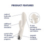 Вибратор-кролик с ротацией Satisfyer Spinning Rabbit 1 Beige, 3 мотора