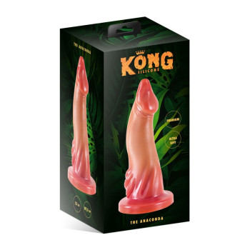 Фэнтезийный фаллоимитатор Kong Silicone The Anaconda, длина 23 см, диаметр 5,5 см