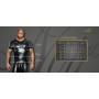 Мужская юбка гладиатора Noir Handmade H053 Eco leather men's gladiator skirt, XL, экокожа