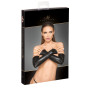 Митенки Noir Handmade F213 Elastic eco leather fingerless gloves, L, экокожа