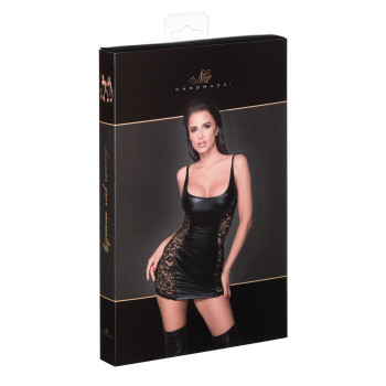 Платье с кружевными вставками Noir Handmade F229 Powerwetlook dress with lace inserts, S