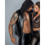 Чоловіча безрукавка з капюшоном Noir Handmade H062 Hooded Shirt, XXL, мокрий ефект