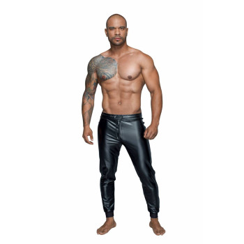 Чоловічі трегінси Noir Handmade H063 Powerwetlook treggings, S, мокрий ефект