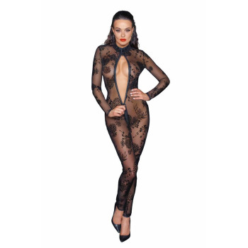 Сетчатый бодистокинг Noir Handmade F237 Long tulle overall, S
