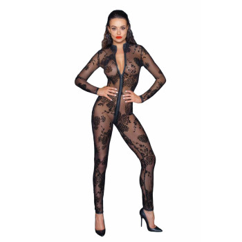 Сетчатый бодистокинг Noir Handmade F237 Long tulle overall, M