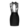 Платье Noir Handmade F241 Short dress with powerwetlook skirt and tulle top, XL