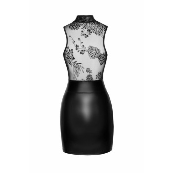 Платье Noir Handmade F241 Short dress with powerwetlook skirt and tulle top, XL