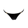 Трусики с мокрым эффектом Noir Handmade P008 Powerwetlook panty with gold clasp, XL, на застежках