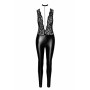 Комбинезон Noir Handmade F298 Libido, L, под латекс, кружевной верх, чокер, съемные бусы, доступ